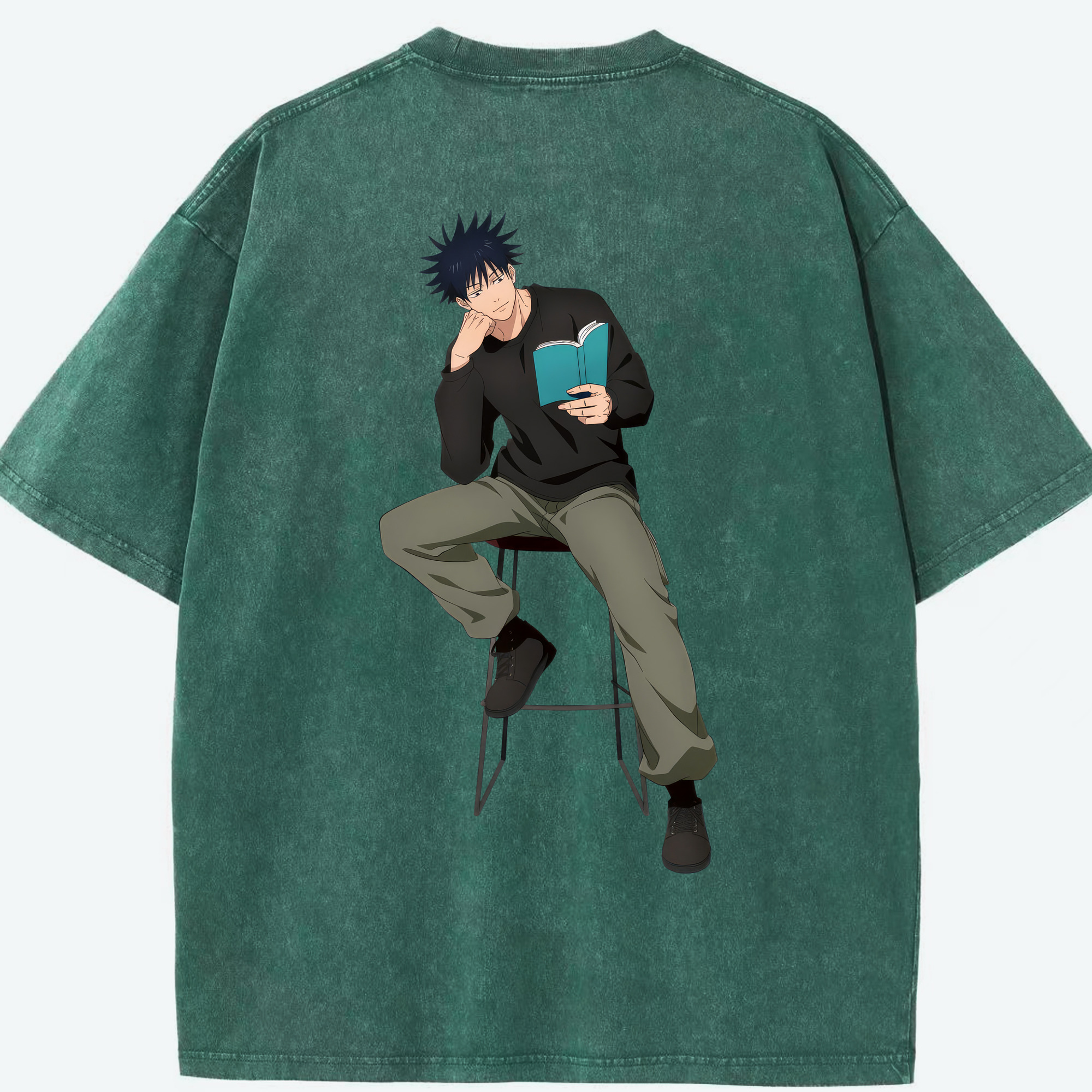 （画像用） 呪術廻戦 Jujutsu Kaisen 綿100% ヴィンテージ風 半袖Tシャツ（背面プリント）